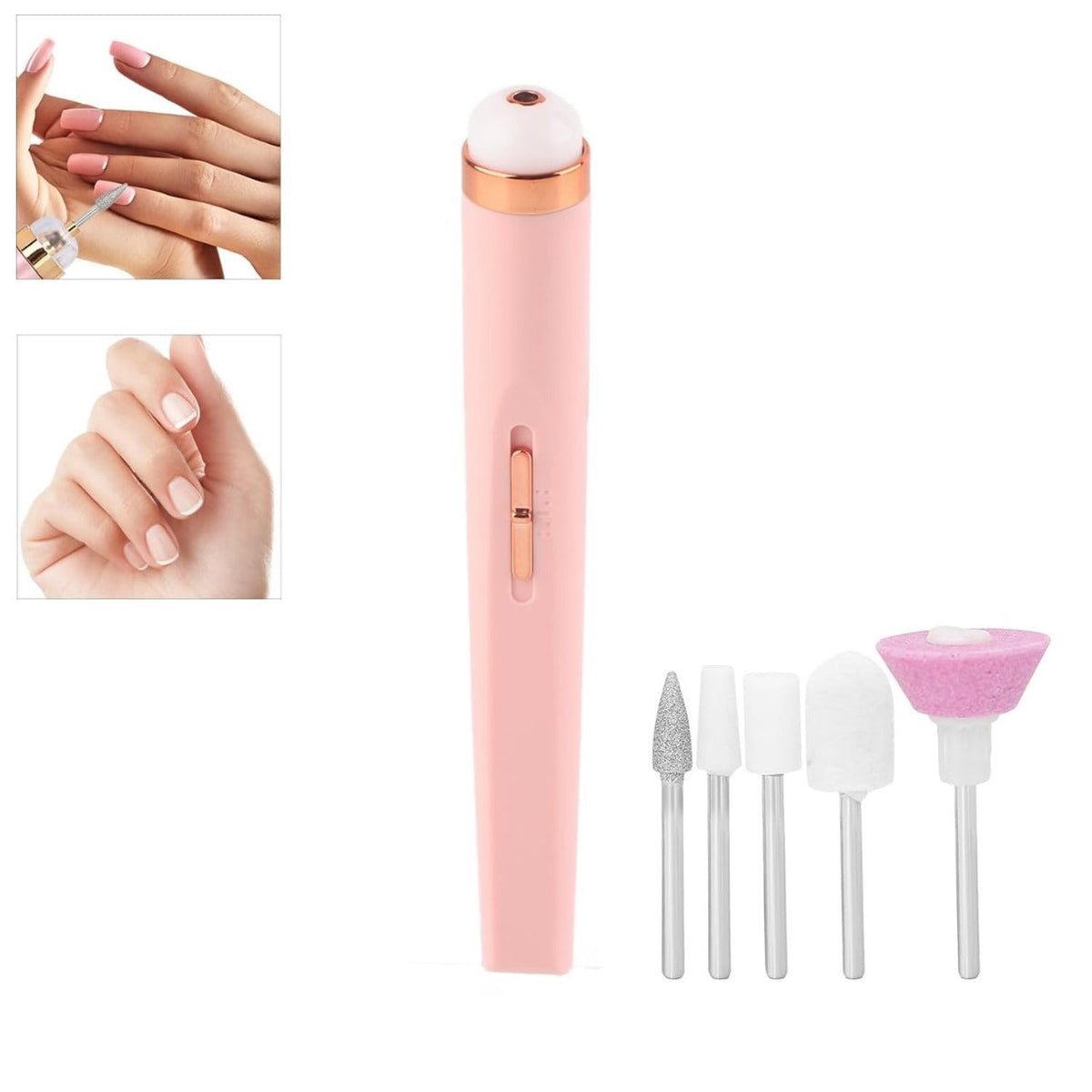 Professional Manicure Nail Tools – 1 Pack Pink Precision Nail Shaping & Grooming Tool