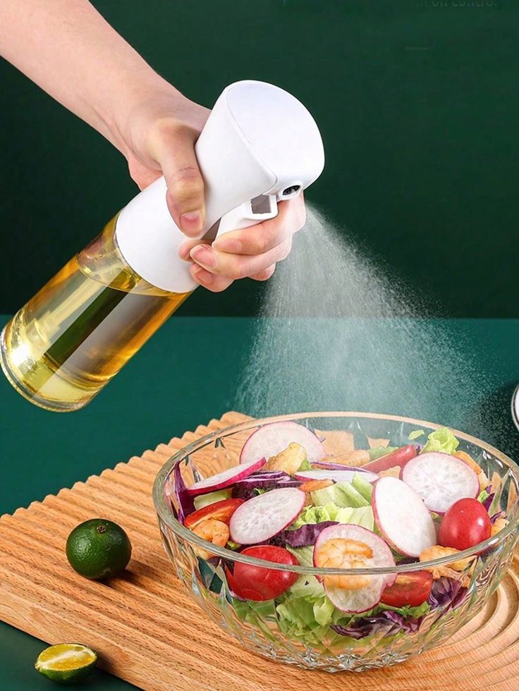 Plastic Glass Kitchen Cooking Spray Bottle | 200ML | BBQ Olive Oil & Vinegar Oil Sprayer