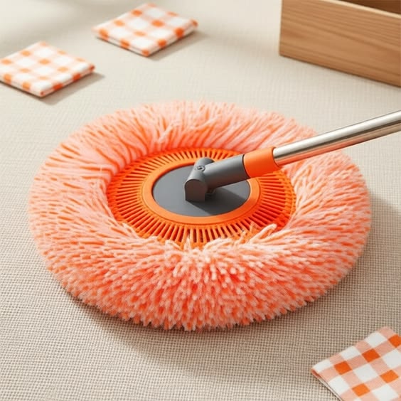 Sunflower Shape Cleaning Mop | 360° Rotating Extendable Microfiber | For Walls, Floors, Bathroom, Windows & Car Cleaning