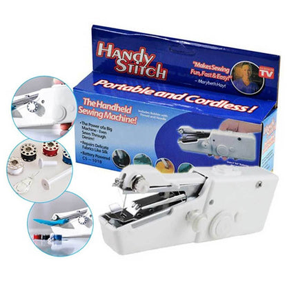 Handy Stitch Portable Cordless Sewing Machine | Quick Fabric Repairs & Easy Stitching Tool