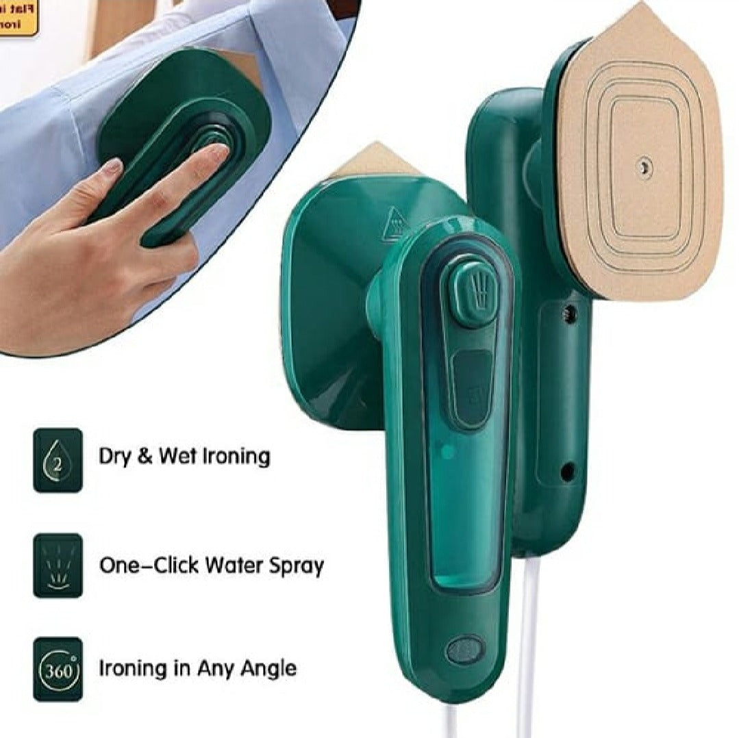 Mini 180° Rotatable Handheld Steam Iron – Foldable Travel Garment Steamer
