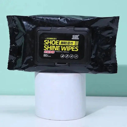 Shoe Wipes | 80 Pcs Instant Cleaner | Quick Dirt & Stain Removal | Shoe Cleaning Kit