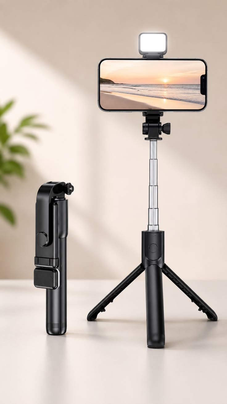 Selfie Stick Tripod R1S Bluetooth Remote Control Tripod Selfie Stick