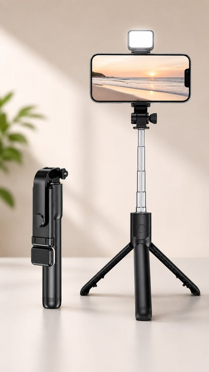Selfie Stick Tripod R1S Bluetooth Remote Control Tripod Selfie Stick