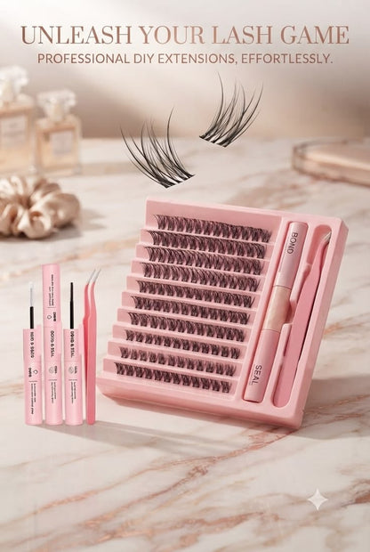 3 In 1 Permanent Eyelash Extension Set Professional Lash Kit | Light