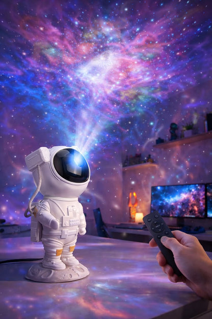 Astronaut Star Projector Night Light | Bring the Galaxy to Your Room | LED Nebula & Starry Sky Projection