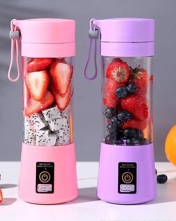 Portable Rechargeable USB Juicer Blender Bottle – Mini Electric Fruit Smoothie Maker