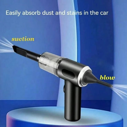 3-in-1 Portable Vacuum Cleaner, Duster & Air Blower | Wireless Handheld Cleaning for Car & Home