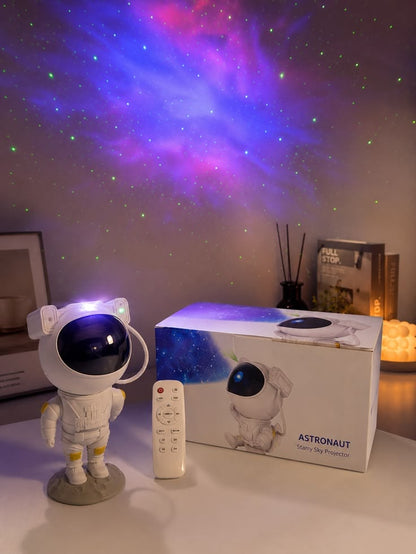 Astronaut Star Projector Night Light | Bring the Galaxy to Your Room | LED Nebula & Starry Sky Projection