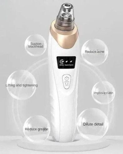 Blackhead Suction Remover Portable Pore Cleaner with LED Display and Multiple Suction Levels