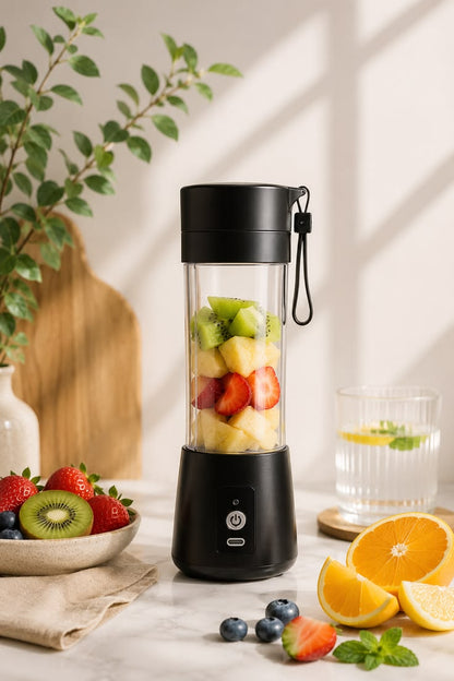 Portable Rechargeable USB Juicer Blender Bottle – Mini Electric Fruit Smoothie Maker