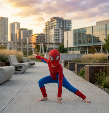 Spiderman Costume For Kids Superhero Outfit - 3 to 12 years size available