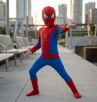 Spiderman Costume For Kids Superhero Outfit - 3 to 12 years size available