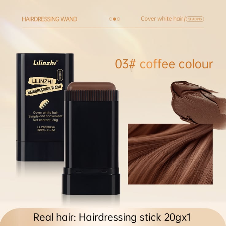 Instant Hair Color Dye Comb Stick Root Touch-Up Cover Gray Hair Long Lasting 20g