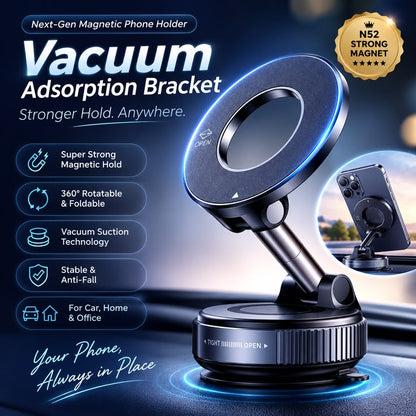 Professional 3.1 Magnetic 360° Magnetic Car Phone Holder With Strong Suction Base