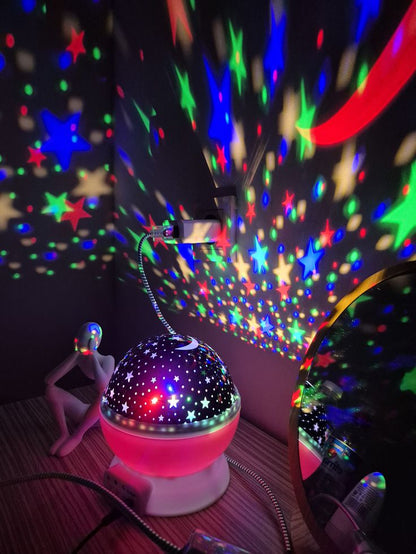 Colorful Lights Bluetooth Speaker Projection Lamp